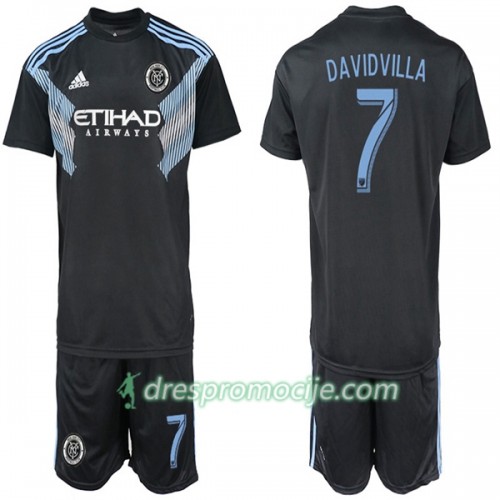 New York City Dres DAVIDVILLA 7 Dječji Gostujući 2018/19 Kratkih Rukava New York City Dres DAVIDVILLA 7 Dječji Gostujući 2018/19 Kratkih Rukava